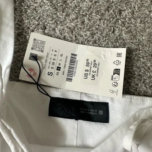 Zara White Mini Dress - Picture 3 of 3